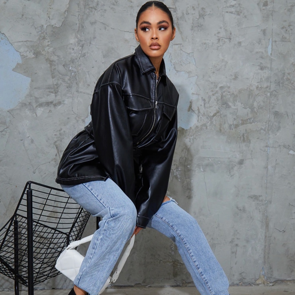 🖤 leather shacket 🖤